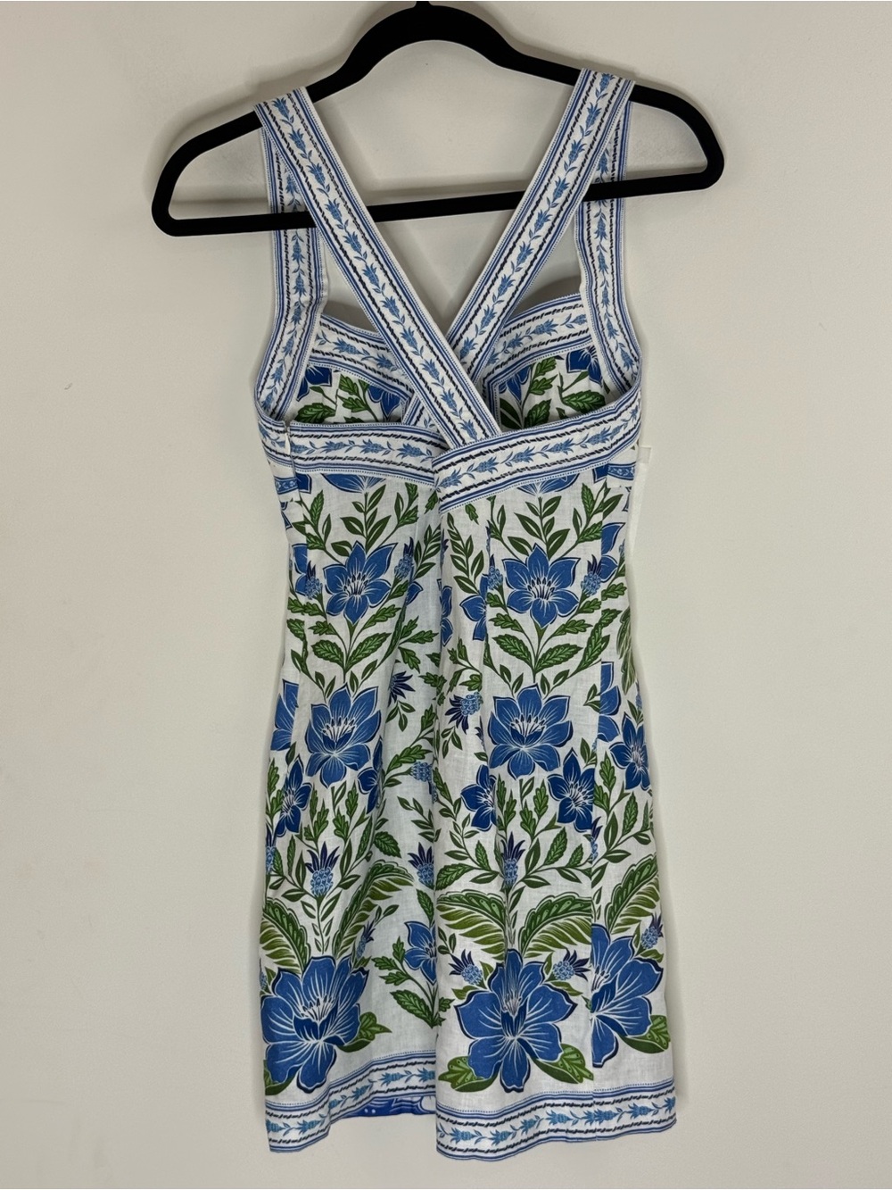 Farm Rio Tropicance Linen Mini Dress Size XS Floral Print Tropical Vacation NWT - Picture 3 of 14